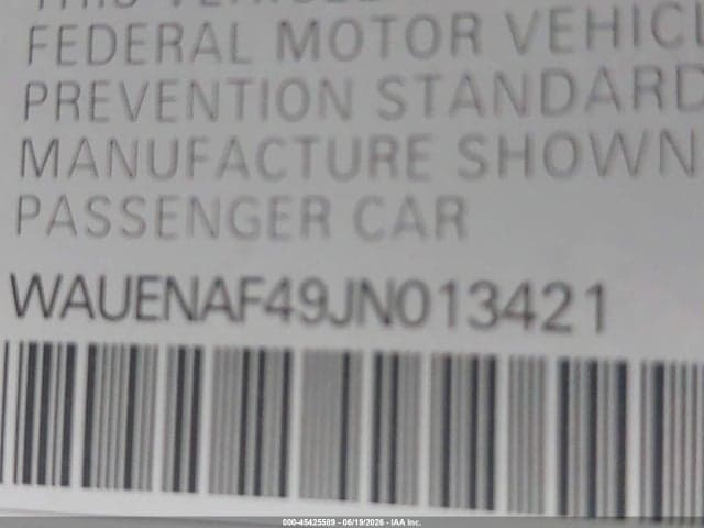 2018 AUDI A4 2.0T PREMIUM/2.0T TECH PREMIUM 9