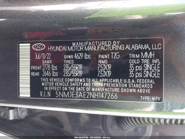 2022 HYUNDAI TUCSON LIMITED 9