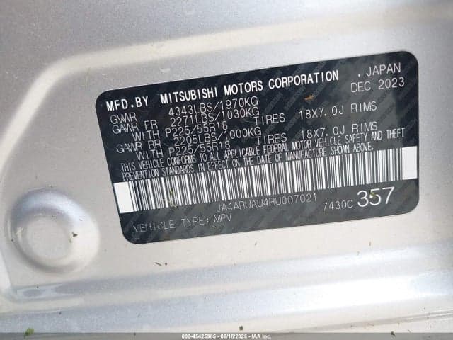 2024 MITSUBISHI OUTLANDER SPORT 9