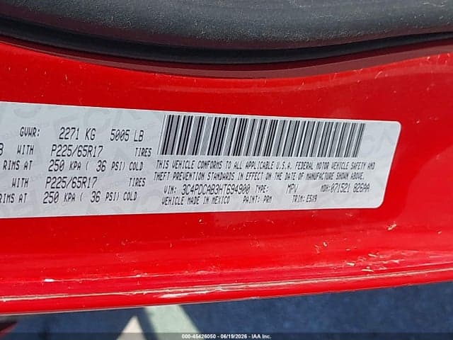 2017 DODGE JOURNEY SE 9