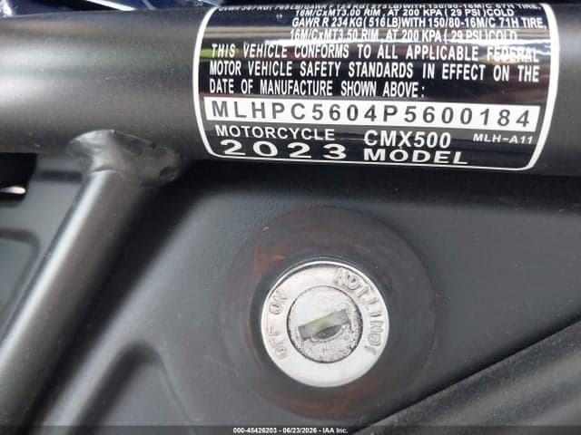 2023 HONDA CMX500 10
