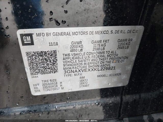2019 CHEVROLET EQUINOX LT 9