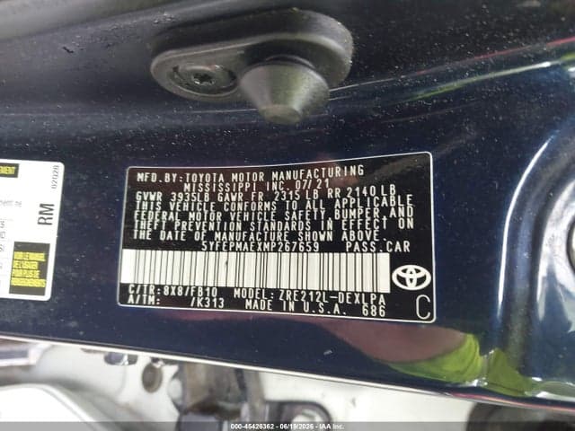 2021 TOYOTA COROLLA LE 9
