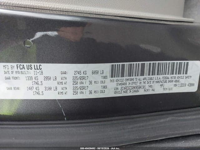 2019 DODGE GRAND CARAVAN SXT 9