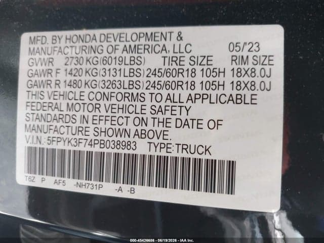 2023 HONDA RIDGELINE RTL-E 9