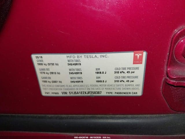 2018 TESLA MODEL S 10
