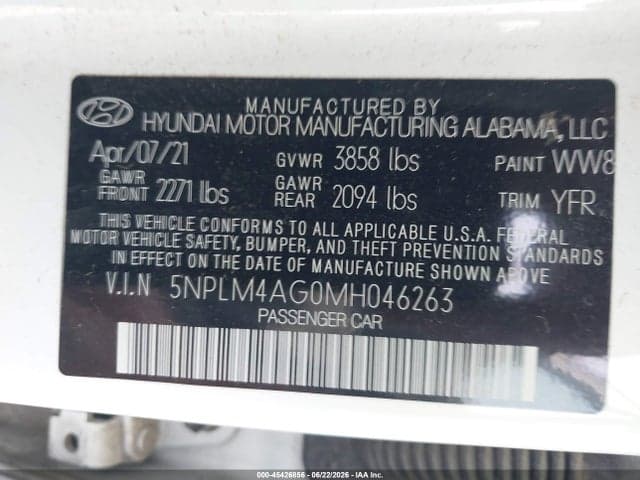 2021 HYUNDAI ELANTRA SEL 9