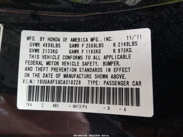 2012 ACURA TL 3.5 9