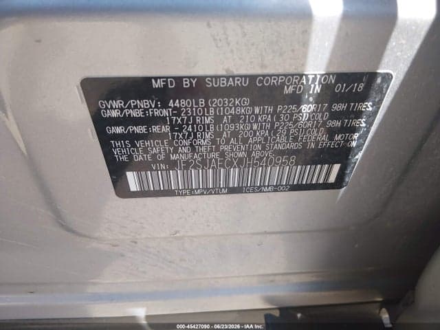 2018 SUBARU FORESTER 2.5I PREMIUM 9