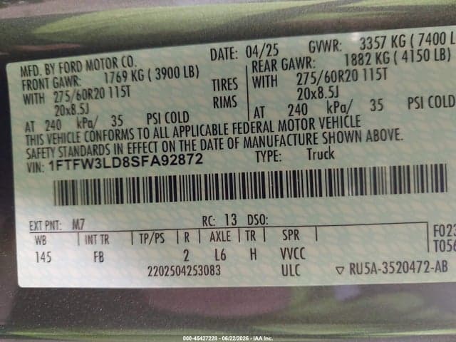 2025 FORD F-150 XLT 9