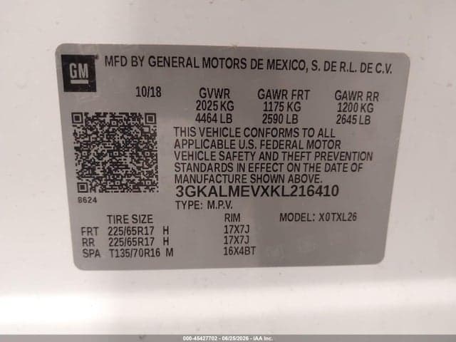 2019 GMC TERRAIN SLE 9