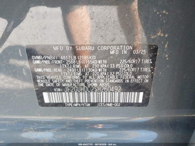 2025 SUBARU CROSSTREK PREMIUM 9