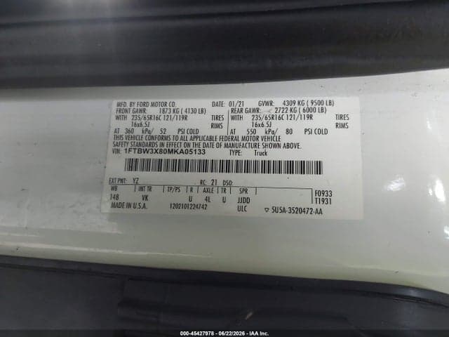 2021 FORD TRANSIT-350 CARGO VAN 9