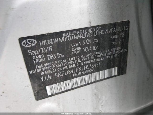 2020 HYUNDAI ELANTRA SEL 9