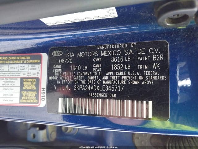 2020 KIA RIO S 9