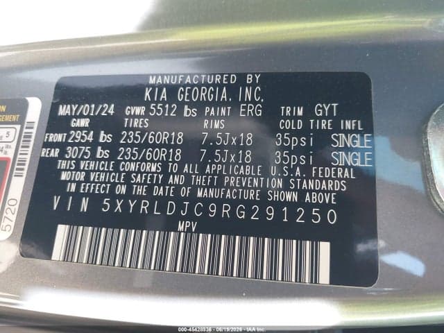 2024 KIA SORENTO S 9
