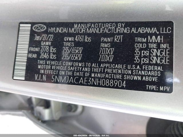 2022 HYUNDAI TUCSON SE 9