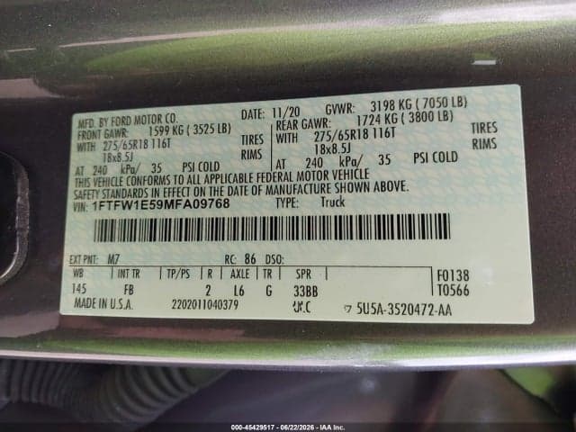 2021 FORD F-150 XLT 9