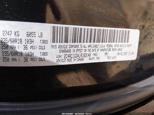 2020 CHRYSLER PACIFICA LIMITED 9