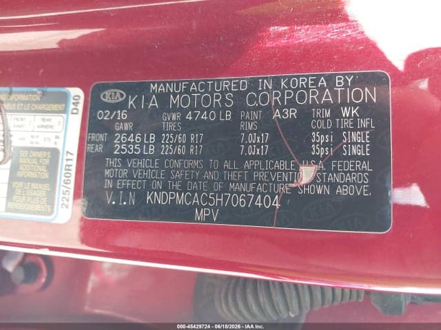 2017 KIA SPORTAGE LX 9