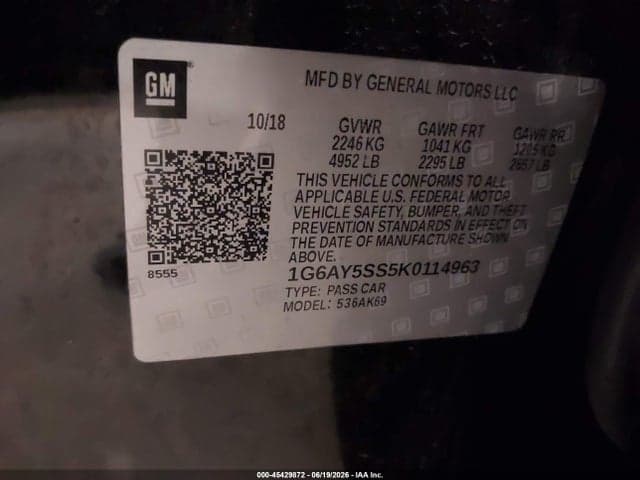 2019 CADILLAC CTS PREMIUM 9