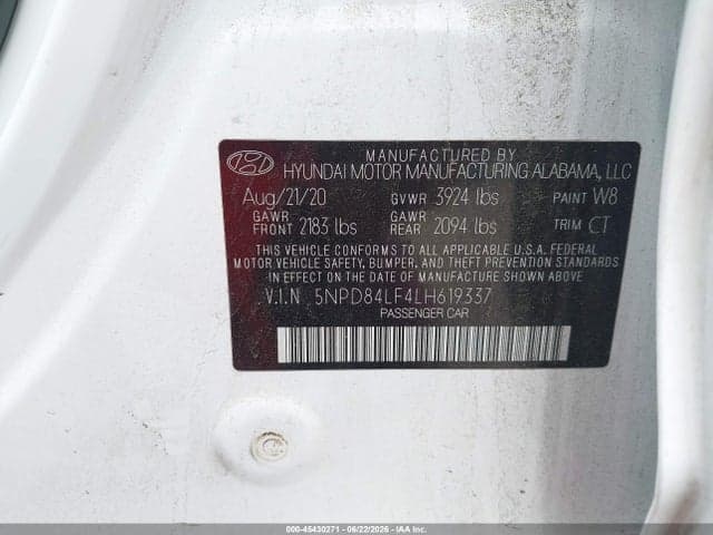 2020 HYUNDAI ELANTRA VALUE EDITION 9