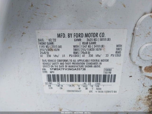 2022 FORD EXPLORER LIMITED 9