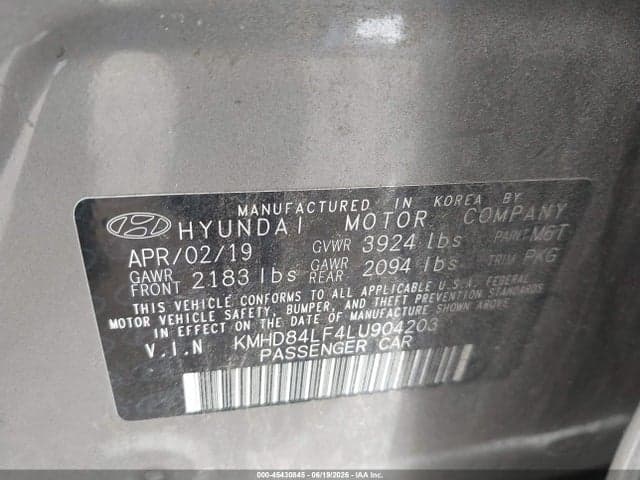 2020 HYUNDAI ELANTRA SEL 9