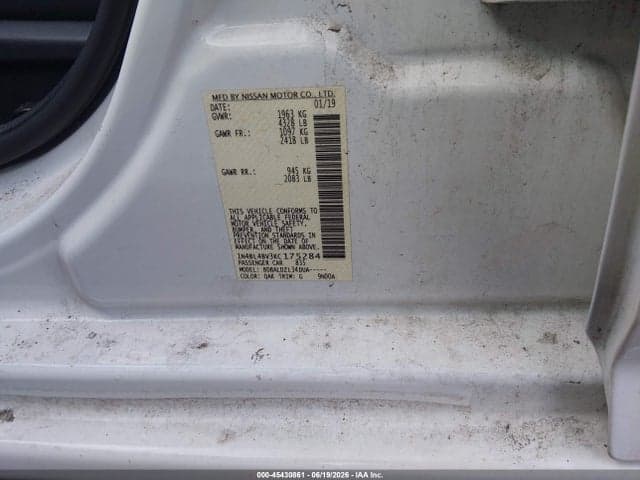 2019 NISSAN ALTIMA 2.5 S 9