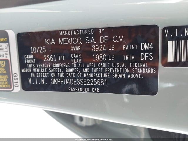 2025 KIA K4 EX 9