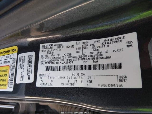 2019 FORD RANGER XLT 9