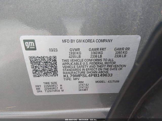 2023 CHEVROLET TRAILBLAZER FWD LT 9