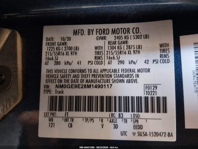 2021 FORD TRANSIT CONNECT XL PASSENGER 9
