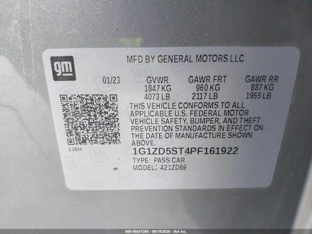 2023 CHEVROLET MALIBU FWD 1LT 9