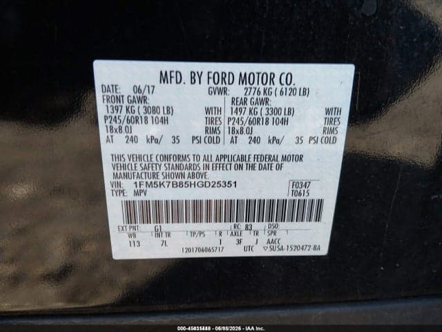 2017 FORD EXPLORER 9
