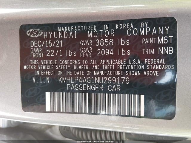 2022 HYUNDAI ELANTRA LIMITED 9