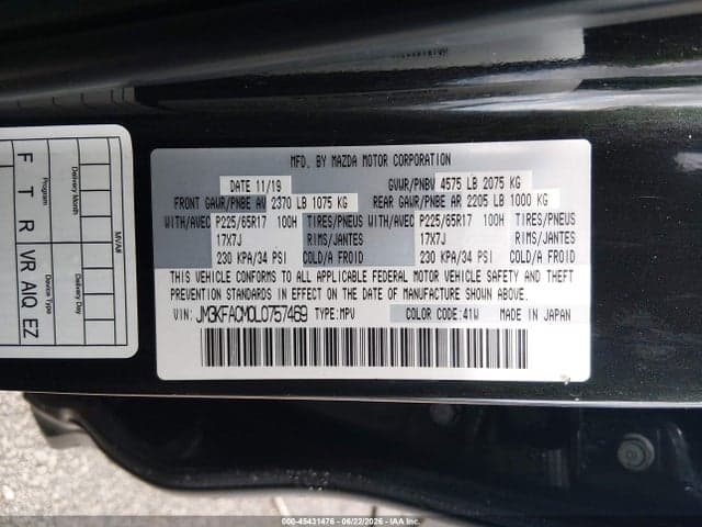2020 MAZDA CX-5 TOURING 9