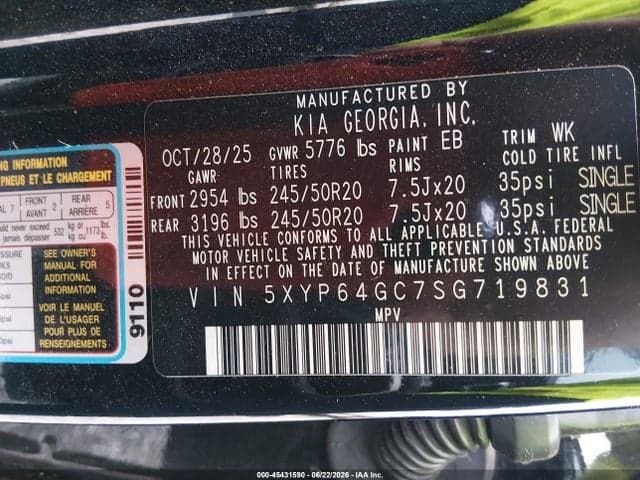 2025 KIA TELLURIDE S 9