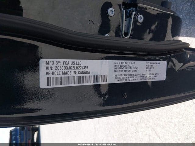 2020 DODGE CHARGER SXT AWD 9
