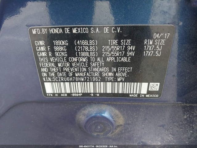 2017 HONDA HR-V EX-L 9