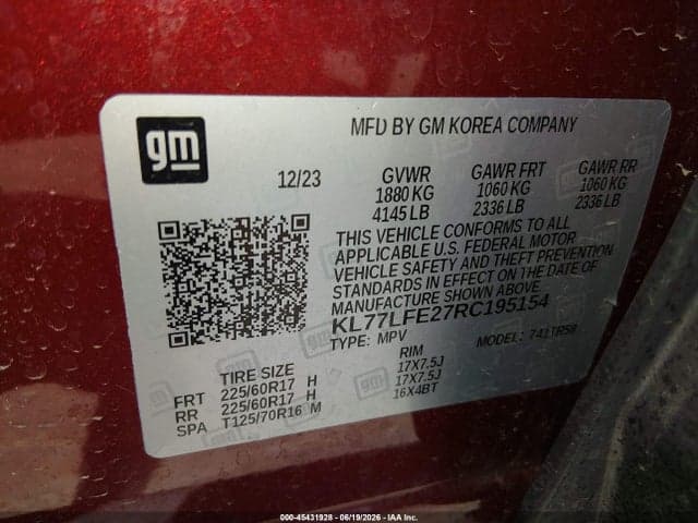 2024 CHEVROLET TRAX FWD SP 9