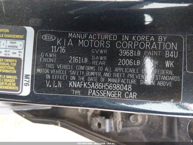 2017 KIA FORTE LX 9