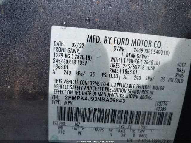 2022 FORD EDGE SEL/ST-LINE 9