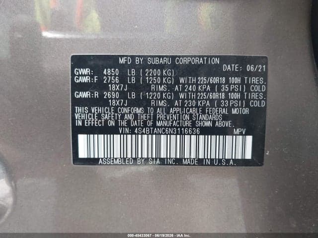 2022 SUBARU OUTBACK LIMITED 9