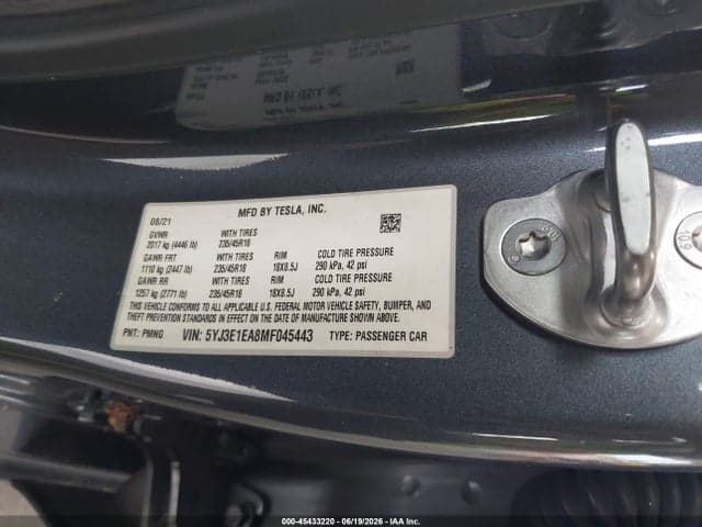 2021 TESLA MODEL 3 10