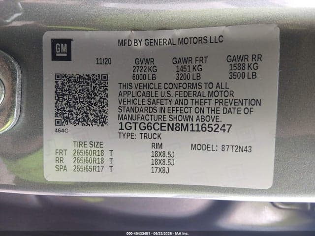 2021 GMC CANYON 4WD SHORT BOX ELEVATION 9
