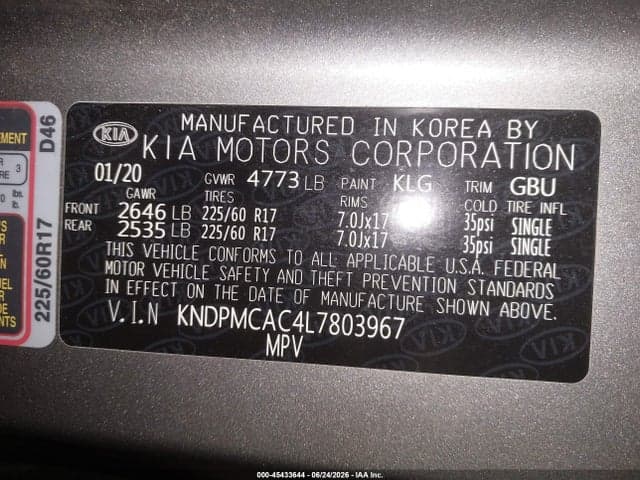 2020 KIA SPORTAGE LX 9