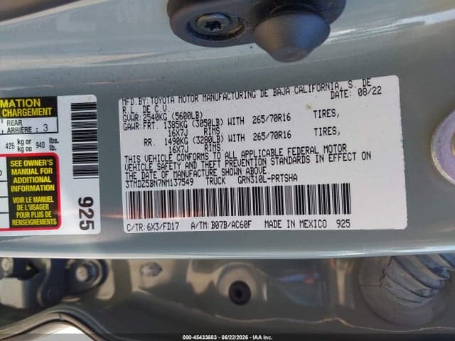 2022 TOYOTA TACOMA TRD OFF ROAD 9