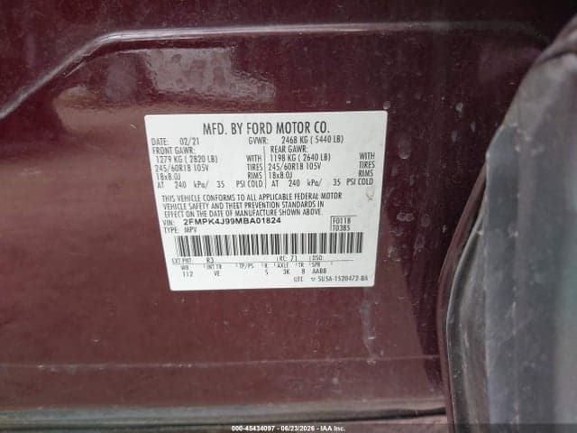 2021 FORD EDGE SEL/ST-LINE 9