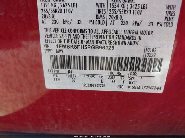 2023 FORD EXPLORER LIMITED 9